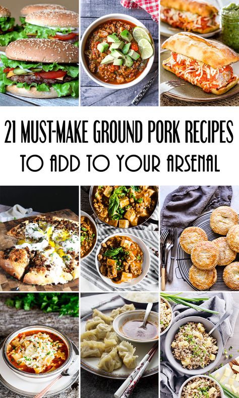 21 Must-Make Ground Pork Recipes To Add To Your Arsenal #pork #dinner #appetizer | yummyaddiction.com Pork Sausage Recipes Dinner, Recipe Using Ground Pork, Ground Pork Recipes Easy, Ground Pork Sausage Recipes, Pork Sausage Recipes, Ground Pork Recipes, Pork Recipes For Dinner, Recipes Pork, Pork Recipes Easy