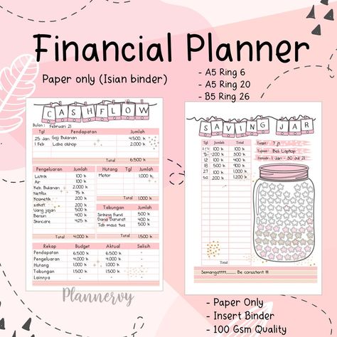 Money Planner, Study Planner Printable, Budget Planner Template, Bullet Journal Aesthetic, Home Planner, Family Budget, Sinking Funds, Journal Aesthetic, Financial Planner