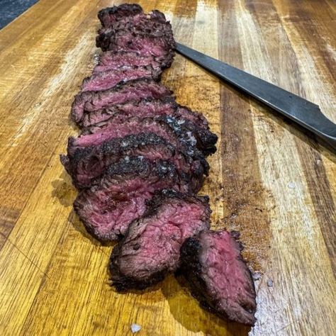 Black Garlic Hanger Steaks - Salt. Butter. Smoke. Hanger Steaks, Hangar Steak, Bbq Pitmaster, Grilled Steaks, Garlic Marinade, Hanger Steak, Rare Steak, Chicken Grilled, Black Garlic