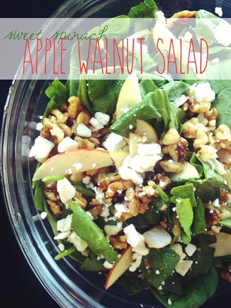 Apple Walnut Salad Apple Walnut Salad, Apple Walnut, Walnut Salad, This Is Your Life, Romaine Lettuce, Salad Bar, Healthy Salads, Summer Salads, Delicious Salads