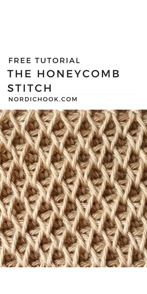 Diamond Stitch Crochet Pattern, Crochet Honey Comb Stitch, Crochet Honeycomb Pattern, Tunisian Crochet Honeycomb Stitch, Bumpy Crochet Stitch, Honeycomb Crochet Pattern, Butterfly Stitch Crochet, Vertical Crochet Stitch, Almond Stitch Crochet