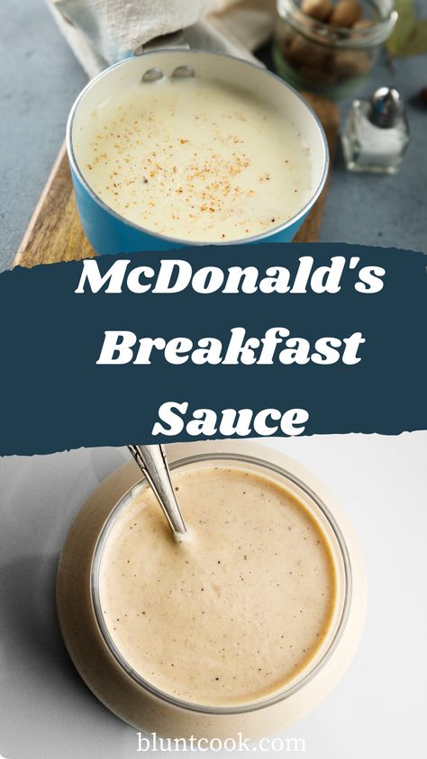 Recreate the irresistible flavor of McDonald's breakfast at home with this copycat breakfast sauce recipe! Drizzle it over your favorite breakfast sandwiches or use it as a dipping sauce for hash browns. Breakfast just got a whole lot better! Copycat Breakfast Sauce Mcdonalds, Breakfast Quesadilla Sauce, Mcdonald’s Breakfast Sandwich, Mcdonalds Breakfast Bagel Sauce, Mcdonald Breakfast Sauce, Mcdonald's Bagel Sauce, Copycat Mcdonald’s Breakfast Sauce, Mcdonald's Breakfast Sauce Recipe, How To Make Mcdonald’s Bagel Sauce