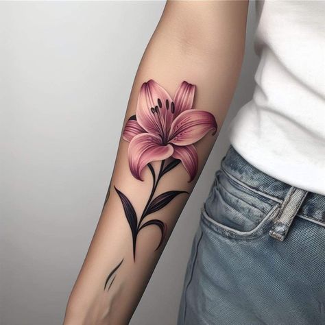 Best Feminine Tattoos, Tattoo Mujer, First Tattoo Ideas, Lillies Tattoo, Magic Runes, Z Tattoo, Cross Tattoos For Women, Beautiful Tattoos For Women, White Ink Tattoo