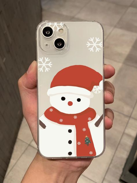 Multicolor  Collar  TPU Christmas Phone Cases Embellished   Phone/Pad Accessories Xmas Phone Case, Mandala Case, Winter Phone Case, Diy Phone Case Design, Diy Case, Christmas Cover, Diy Iphone Case, Christmas Phone Case, Iphone Cases Cute