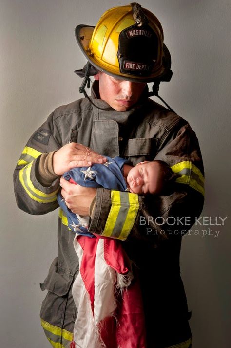 Fire Fighter Newborn Photography, Fireman Newborn Pictures, Firefighter Pregnancy Announcement, Baby Announcement To Grandparents, Newborn Firefighter, Firefighter Husband, Announcement To Grandparents, Firefighter Photography, Firefighter Baby