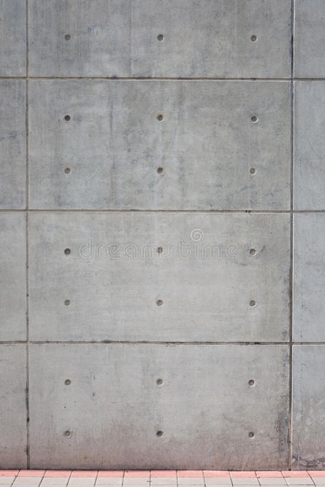 Concrete wall. Pre cast conrete wall with holes , #Aff, #Pre, #wall, #Concrete, #holes, #conrete #ad Exterior Mediterranean Homes, Beton Texture, Concrete Wall Tiles, Concrete Wall Texture, Stone Exterior Houses, Gym Design Interior, Loft Wall, Retail Store Interior Design, Concrete Interiors