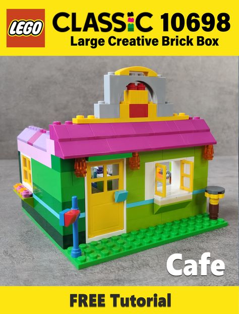 This MOC is an Alternate Build of LEGO classic set series 10698 Large Creative Brick Box. On my YouTube channel you will find a easy free video instruction on how to make Cafe. DIY LEGO models! Want more ideas for set lego classic 10698? Subscribe to the Youtube channel LEGOidea. Did you like my custom? Give me a "Like"! Have fun building! Lego 10698 Ideas, Lego Ideas To Build Easy, Lego Classic Ideas, Lego 10698, Lego Diy Projects, Kids Exercise, Lego House Ideas, Diy Lego, Lego Buildings