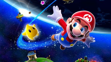 Super Mario Galaxy HD #mario #galaxy #super #games #1080P #wallpaper #hdwallpaper #desktop Super Mario World Game, Galaxy Hd, Super Mario Costumes, Cute Panda Drawing, Galaxy Artwork, Mario Video Game, Super Mario Sunshine, Super Mario Games, Panda Drawing