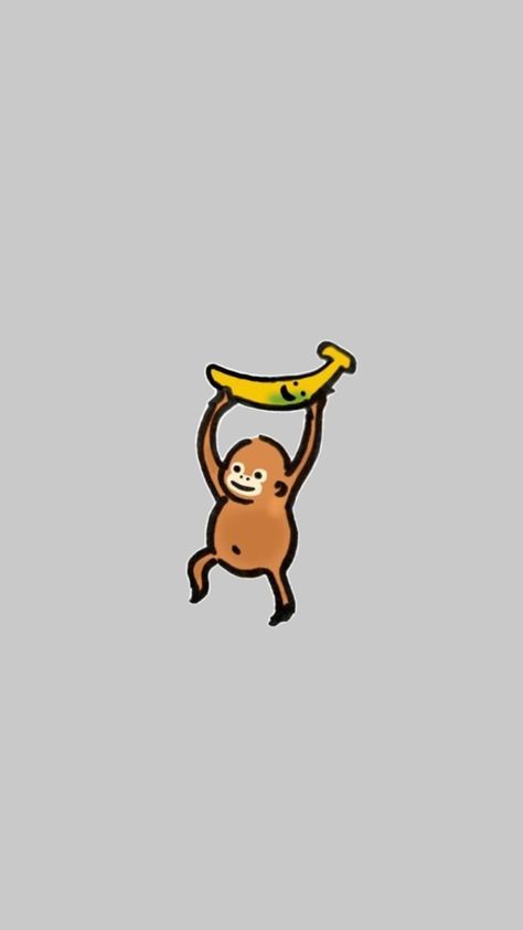 Silly Monkey Drawing, Monkey Lockscreen, Cartoon Monkey Wallpaper, Monkey Wallpaper Iphone, Cute Monkey Wallpaper, Rhino Wallpaper, Monkey Background, Preppy Monkey, Cute Monkey Cartoon