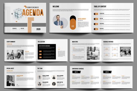 Conference Agenda Design, Print Templates ft. conference & layout - Envato Agenda Layout, Conference Agenda, Agenda Design, Conference Planning, Newsletter Layout, Agenda Template, Business Flyer Templates, Book Template, Business Flyer