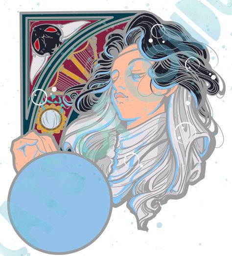 Mucha Manor - Madame Leota Haunted Mansion Alphonse Mucha Art Nouveau Enamel Pin | The Cats of Conduit | Kickstarter Madame Leota, Alphonse Mucha Art, Mucha Art, The Haunted Mansion, Book Icons, Alphonse Mucha, Haunted Mansion, Enamel Pin, Mansion