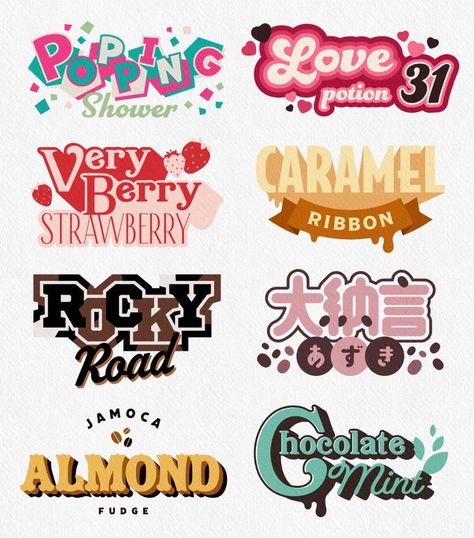 Watermark Ideas, Posters Conception Graphique, Graphic Shapes Design, Inspiration Logo Design, Desain Buklet, Font Combos, Pretty Fonts, Graphisches Design, 타이포그래피 포스터 디자인