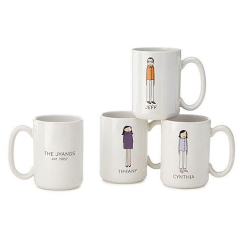 What's better than some quirky mugs that say, "hey, this is our unique family?" Family Mugs, Mugs Ideas, Diy Christmas Gifts For Family, Uncommon Goods, Diy Gifts For Kids, Family Christmas Gifts, Unusual Gifts, Christmas Gifts For Mom, Best Christmas Gifts