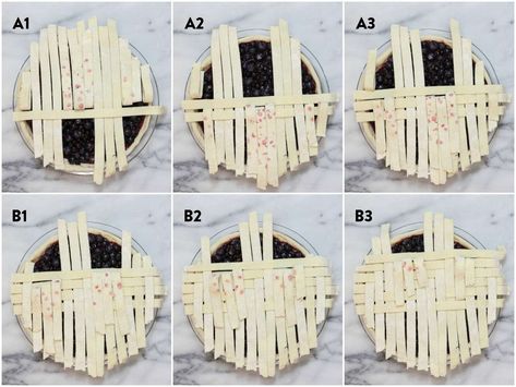 How to Make a Herringbone Lattice Pie Crust Herringbone Lattice Pie, Fresh Cherry Pie, Pie Crust Art, Yummy Nummies, Pie Game, Lattice Pie Crust, Lattice Pie, Pie Ideas, Flaky Pie Crust Recipe