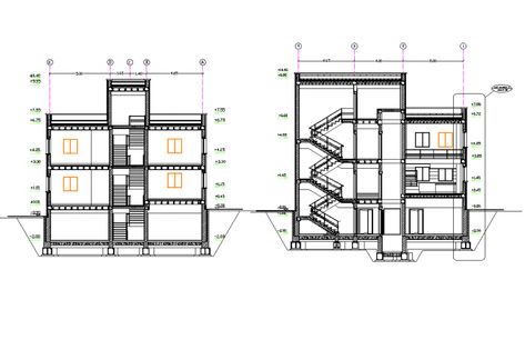 Villa Section Architecture, Brick Wall Detail, Handrail Detail, Section Plan, Section Detail, Wall Detail, Plan Layout, Window Detail, Architectural Section