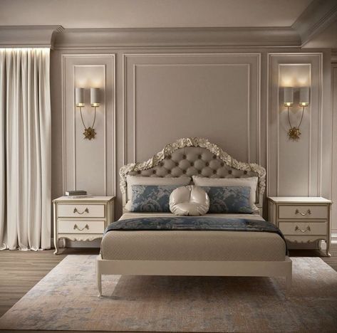 Classic Bedroom Design, Luxury Room Bedroom, Luxury Bedroom Master, Classic Bedroom, Bedroom Bed Design, Elegant Bedroom, Bedroom Furniture Design, Small Room Bedroom, Decor Home Living Room