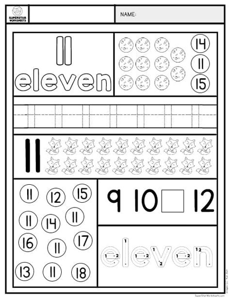 Number 11 Worksheet Kindergarten, Number 11 Activity, Number 11 Craft, Number 11-20 Worksheets Free, 11 Worksheets For Preschool, Preschool Number Worksheets 1-20 Free, Number 11 Activities For Preschool, 11-20 Number Worksheets, Number 12 Worksheets For Preschool