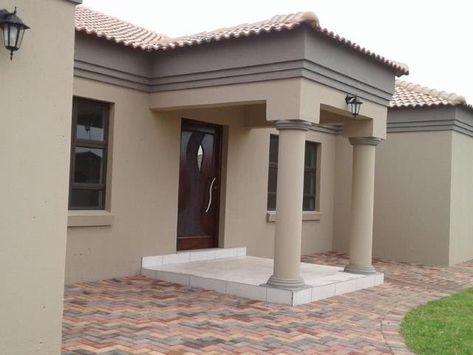 One Flat House Design, South African House Design, South African Houses Modern, Building Plans House 3 Bedroom, Modern House Interior Paint Ideas, Nigerian House Design Exterior, 2 Bedroom House Plans South Africa, Beautiful House Plans South Africa, Flat Roof House Design In South Africa