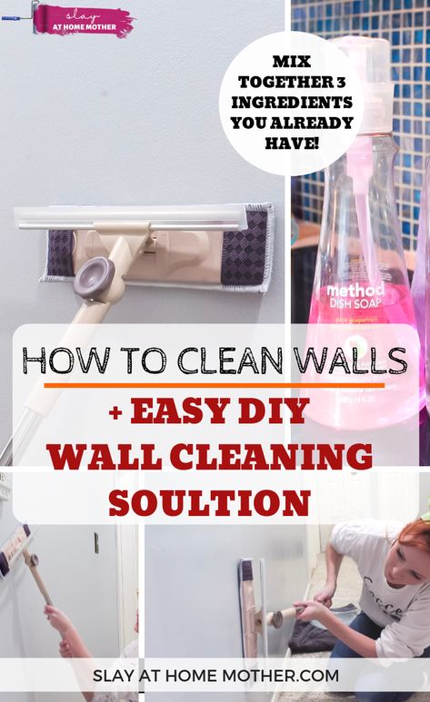 Wall Cleaning Solution, Clean Aesthetic Bedroom, Window Cleaning Tips, Clean Walls, Wall Cleaning, House Cleaners, Clean Kitchen Cabinets, Diy Cleaning Products Recipes, Cleaning Painted Walls