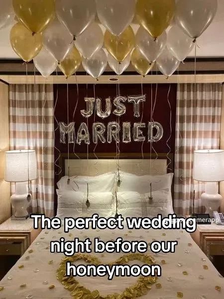 Wedding Slideshow Ideas, Wedding Night Bedroom, Night Decor, Wedding Slideshow, Maybe One Day, Post Wedding, Wedding Night, Just Married, First Night