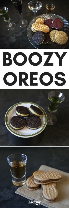 Upgrade Your Oreos With Boozy Fillings! They’re fun and sweet and boozy—great for parties, the cookie equivalent of Jell-O Shots. Crazy Chartreuse Oreos, Sinful Cinnamon Bu Oreos, Boozy Red Velvet Cake Oreos and and Naughty Nutter Butters complete the list of sweet alcoholic treats. Booze Desserts, Boozy Food, Drunken Desserts, Boozy Baking, Alcoholic Treats, Oreo Treats, Boozy Cupcakes, Jell O Shots, Cinnamon Red