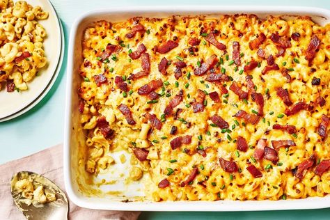 Macaroni And Cheese With Caramelized Onions Recipe Caramelized Onions Recipe, Breakfast Party Foods, Easy Dinner Casseroles, Easter 2024, Chickpea Pasta, Breakfast Party, Southern Food, Quick Easy Dinner, Bacon Cheddar