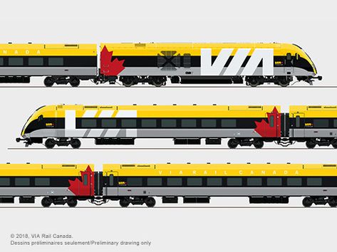 The Fleet Replacement Program | VIA Rail Minecraft Vehicles, Lego Technic Truck, Paper Train, Livery Design, Train Illustration, Via Rail, 3d Karakter, Metro Subway, Luxury Train