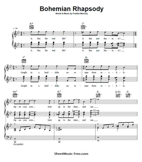 Bohemian-Rhapsody-Sheet-Music-Pdf-Queen-piano-sheet-music-notes-free Bohemian Raphsody Piano, Musical Terms, Popular Piano Sheet Music, Free Piano Sheets, Piano Sheet Music Pdf, Lego Mindstorms, Download Sheet Music, Free Piano, Violin Sheet