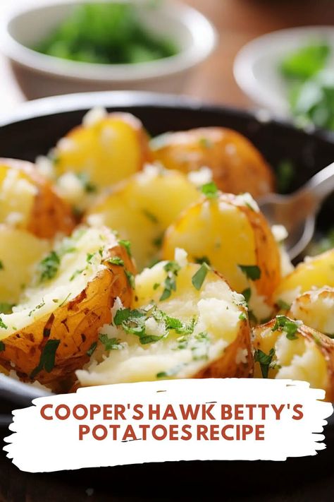 Cooper’s Hawk Betty’s Potatoes Recipe Cooper’s Hawk Betty’s Potatoes Recipe, Cooper Hawk Recipes, Coopers Hawk Recipes, Cooper Hawk, Coopers Hawk, Recipe Keeper, Cooper's Hawk, Red Skin Potatoes, Cooper S