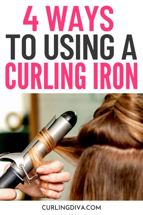 Easy Hair Medium Length, Easy Curls With Curling Iron, How To Put Curls In Your Hair, Curling Hair For Dummies, How To Curl Hair With Large Barrel, Curling Straight Fine Hair, How To Curl Your Own Hair With A Curling Iron, Proper Way To Curl Your Hair, How To Make Curls With Curling Iron