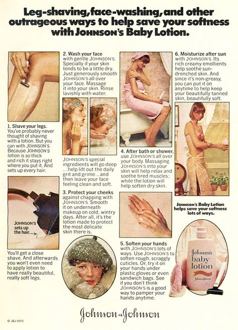 Johnson Baby Lotion, Baby Oil Uses, Ettiquette For A Lady, Baby Ads, Beauty Ads, Vintage Hairstyles Tutorial, Retro Makeup, Johnson Johnson, Flower Moon