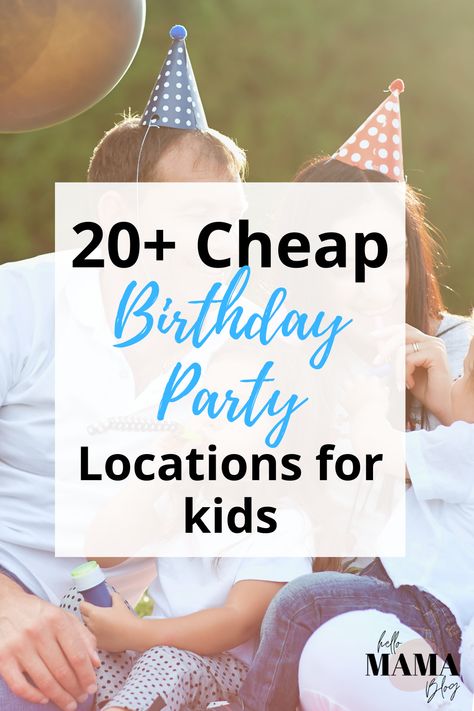 Rainy Day Birthday Party Ideas, Cheap Birthday Party, Kids Party Venues, Indoor Birthday Parties, Birthday Party Locations, Small Birthday Parties, Birthday Party At Park, Kids Activities At Home, Birthday Party Places