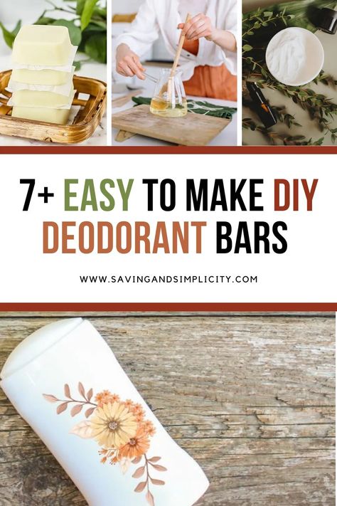 Diy Stick Deodorant, Diy Deodorant Stick, Diy Deodorant Spray, Baking Soda Deodorant, Deodorant Bar, Homemade Natural Deodorant, Make Your Own Deodorant, Natural Deodorant Recipe, Diy Natural Deodorant