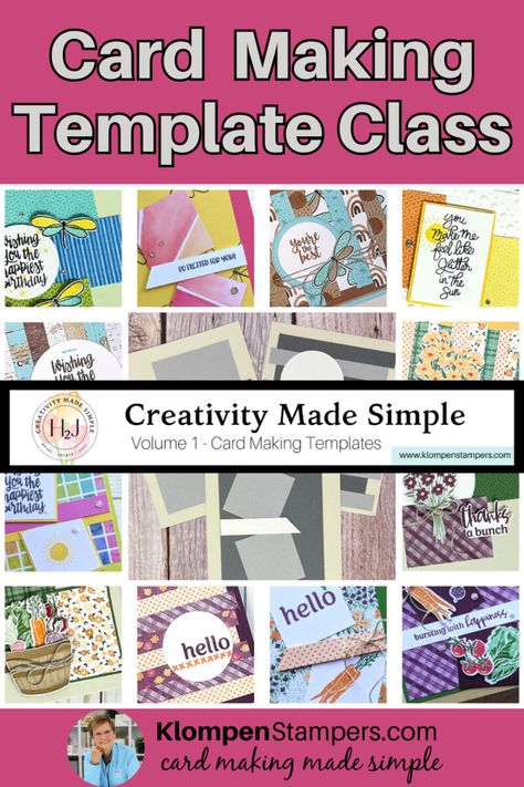 Creativity Made Simple is my new twist to our Card Making Templates Series that keeps card making simple when you use templates to inspire your creativity! We're creating card patterns that will help you design quick and easy cards, or provide a starting point to step your cards up to any level of creativity. Easy Card Layouts, Card Making Sketches, Jackie Bolhuis Cards, Quick And Easy Cards To Make, Diy Greeting Cards Ideas Simple, Stampin Up Pop Up Cards, Card Making Templates Printables Free Pattern, Card Making Templates Free Printable, Card Layouts Templates