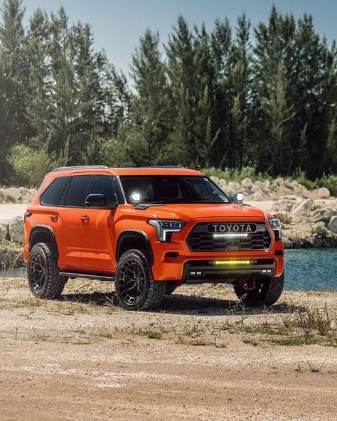 TheYotaGarage on Instagram: "This TRD Pro Sequoia on vossens is just 🔥 🔥 🔥   — ——————————— Follow @theyotagarage for all things Toyota!  To be featured DM, Tag or #theyotagarage your photos!  #toyota #sequoia #toyotas #offroad #trucks #bajatruck #trucks #truck" Sequoia Trd Pro 2023, 2025 Toyota Sequoia, Toyota Sequoia Off Road, Toyota Sequoia Trd Pro, Toyota Sequioa, Jeep Driving, Toyota Trd Pro, Toyota Tundra Trd Pro, Baja Truck