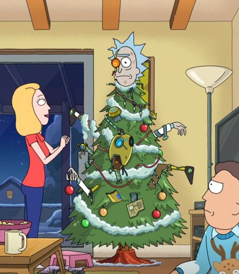 Rick And Morty Christmas Tree, Rick And Morty Christmas Wallpaper, Christmas Rick And Morty, Wicked Christmas, Rick And Morty Christmas, Rick Y Morty, Xmas Wallpaper, Wallpaper Iphone Christmas, Black Christmas