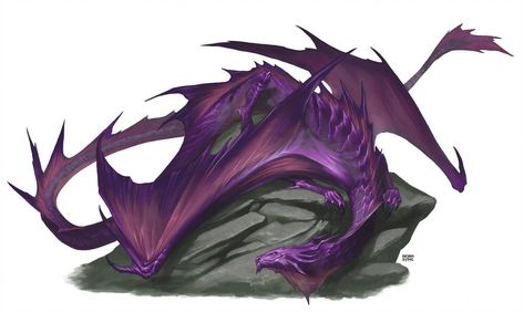 Amethyst Dragon by BryanSyme Kobold Press, Amethyst Dragon, Emerald Dragon, Dnd Dragons, Purple Dragon, Cool Dragons, Dragon Pictures, Dnd Art, Dragon Artwork