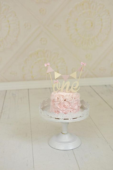 One Cake Topper, First birthday cake topper, ONE Smash Cake Set (Cake Topper and banner) Blush and Creme cake topper, smash cake topper One Year Cake Topper, Creme Cake, Smash Cake Topper, One Cake Topper, Store Bought Cake, First Birthday Cake Topper, Cake Banner, One Cake, Zucchini Cake