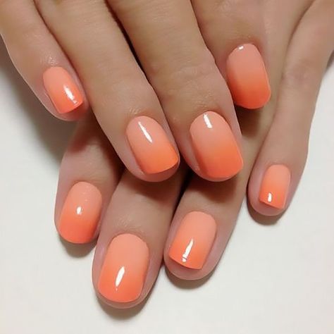 Ombre Nail Design, Orange Ombre Nails, Red Ombre Nails, Purple Ombre Nails, Ombre Nail Art Designs, Ombre Manicure, Orange Nail, Pink Ombre Nails, Ombre Nails Glitter