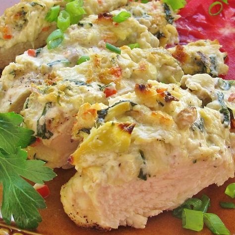 Artichoke Chicken Artichoke Chicken, Chicken Main Dishes, Baked Chicken Breast, Poultry Recipes, Main Dish Recipes, Artichoke, Chicken Dinner, Chicken Dishes, Yummy Dinners