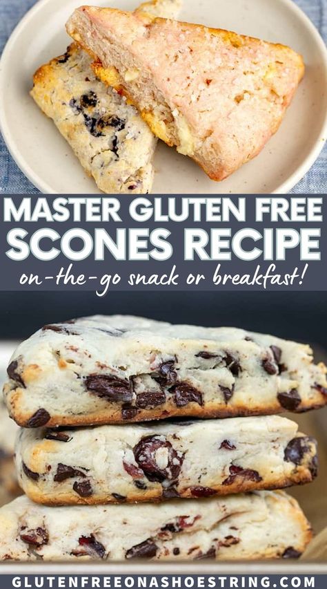 Gluten Free Scones Recipe, Gf Scones, Gluten Free Pastries, Gluten Free Baking Mix, Gluten Free Scones, Scones Recipe Easy, Gluten Free Pastry, Recipe Gluten Free, Gluten Free Breakfast