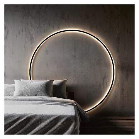 Wall Lights Living Room, Round Lamp, Bed Design Modern, Wall Mounted Lamps, Modern Wall Lights, Led Wall Lamp, Decor Minimalist, Home Decor Lights, Led Wall Lights