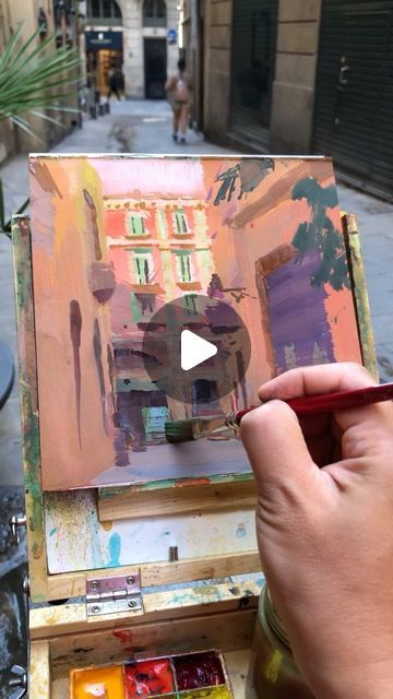 Tommy Kim on Instagram: "Series of process videos from Europe trip last month. More videos are coming soon❤️ Gouache on watercolor block.  . . #gouache #pleinair #urbanlandscape #urbansketchers #sketching #spain #artistlife" Tommy Kim Gouache, Urban Sketchers, Europe Trip, Artist Life, Traditional Paintings, Last Month, Urban Landscape, Watercolor And Ink, Plein Air