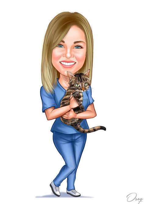 Female Nurse Caricature Female Caricature, Caricature Woman, Woman Caricature, Cat Caricature Drawings, Woman Caricature Osoq, Nurse Cartoon, Work Cartoons, Musician Caricature, Female Motorcycle Riders