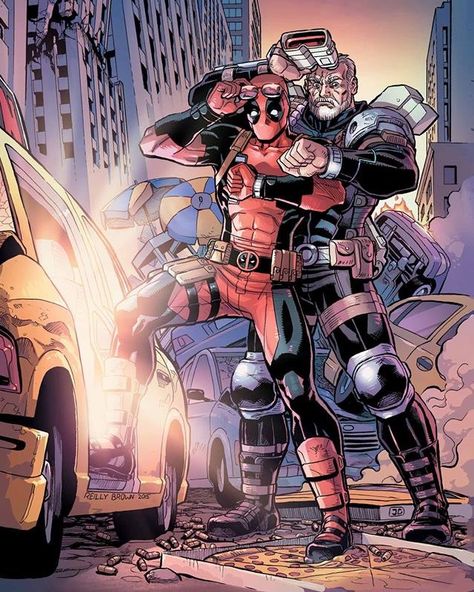 Marvel Comics jumped on board the Back to the Future train this week and  released the cover art for Deadpool and Cable: Split Second #2. It was  created by artist Reilly Brown and as you can see, it was obviously  inspired by the poster for the classic time-traveling adventure film.   You can read Deadpool and Cable: Split Second #1 right now online if you  want. The second issue doesn’t come out until January, so unless you have a  time machine to travel into the future, you're just going ... Marvel 616, Deadpool Art, Univers Marvel, Dead Pool, Split Second, Marvel Deadpool, Ms Marvel, Marvel Vs, Comic Movies