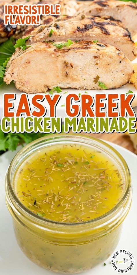 Immerse yourself in the flavors of the Mediterranean with our Greek chicken marinade recipe. This easy-to-make marinade transforms simple chicken breasts into a succulent and aromatic dish that’s perfect for any occasion. #GreekChicken #MediterraneanFlavors #HealthyMarinade #EasyDinner #FlavorfulMeals #GrilledChicken Mediterranean Chicken Marinade, Greek Marinade, Greek Chicken Breast, Chicken Breast Marinade Recipes, Chicken Breast Marinade, Greek Marinated Chicken, Greek Chicken Marinade, Easy Chicken Marinade, Marinating Chicken Breast