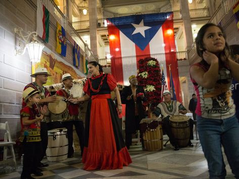 Thousands of Puerto Ricans have moved to the U.S. mainland after Hurricane Maria. On Saturday, Hartford, Conn., welcomed some of its newcomers with a Puerto Rican Christmas tradition: a parranda. Puerto Rican Christmas, Puerto Rican Music, Puerto Rican Artwork, Puerto Rican Flag, Puerto Rico Art, Puerto Rico History, Puerto Rican Culture, Traditional Music, Music Aesthetic