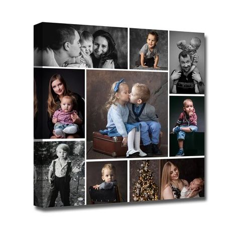 PRICES MAY VARY. Custom Photo Collage --- Personalized photo collages combine multiple pictures into one, helping you capture life's most precious memories, it is the perfect solution for displaying wedding photos, graduation photos, vacations, family, baby photos and other occasions. Premium Canvas and Wood Frame --- All of our custom collage prints paintings are created with premium canvas material and certified eco-friendly inks, with excellent clarity and vibrant colors, waterproof, fade-res Photos For Wall, Family Photo Canvas, Collage Prints, Wedding Photo Display, Frame Wall Collage, Meaningful Photos, Family Collage, Collage Foto, Family Photo Collages