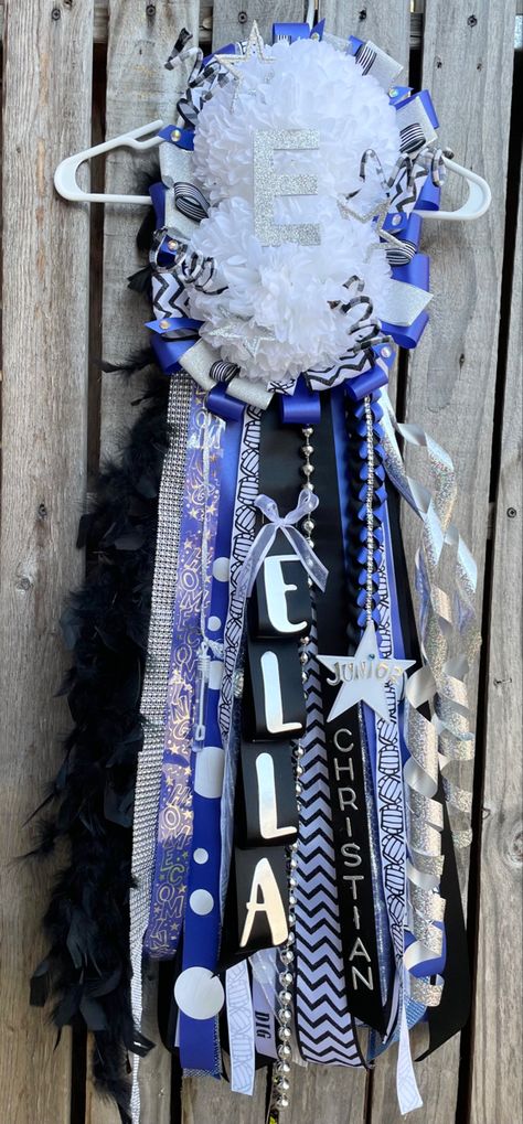 Homecoming Mums, Garters, Hanukkah Wreath, Blue And Silver, Hanukkah, Homecoming, Texas, Silver, Blue