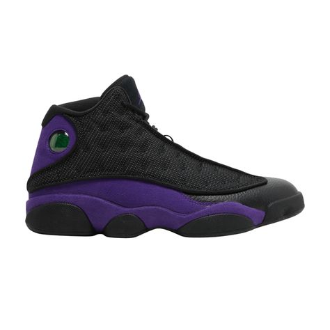 Check out the Air Jordan 13 Retro 'Court Purple' on GOAT Air Jordan Retro 13, Jordan 13 Black, Retro 13, Air Jordan 13 Retro, Jordan 13 Retro, Nike Air Jordan Retro, Jordan 12 Retro, Black And Purple, Retro Shoes